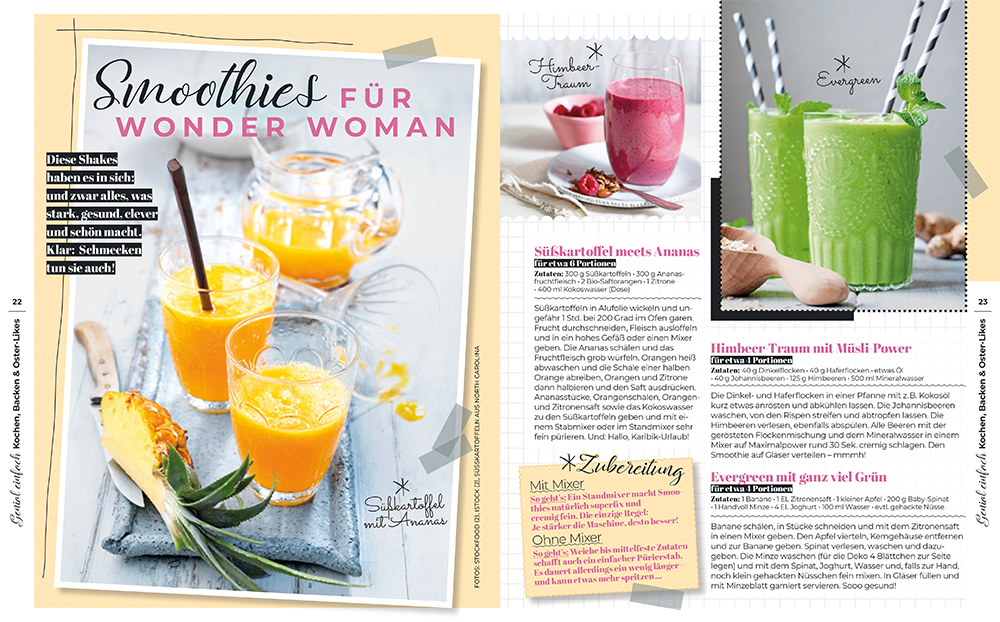 Drei Rezepte für Smoothies zum selber machen