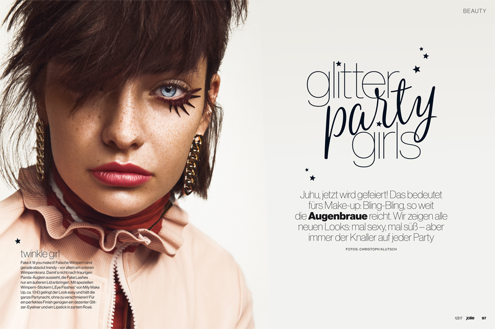 Glitzer-Look zu Silvester